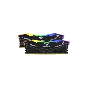 Team Group T-Force DELTA RGB - DDR5 - sæt - 32 GB: 2 x 16 GB - DIMM 288-PIN - 7200 MHz / PC5-57600 - CL34 - 1.4 V - ikke bufferet - on-die ECC - sort