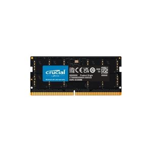 Crucial - DDR5 - modul - 48 GB - SO DIMM 262-PIN - 5600 MHz / PC5-44800 - CL46 - 1,1 V - on-die ECC - sort