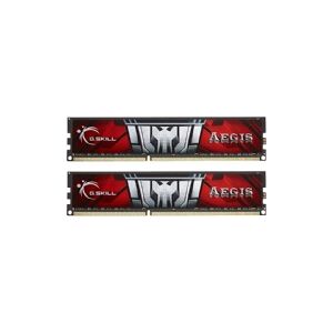 G.Skill AEGIS F3-1600C11D-16GIS - DDR3 - sæt - 16 GB: 2 x 8 GB - DIMM 240-pin - 1600 MHz / PC3-12800 - CL11 - 1.5 V - ikke bufferet - ikke-ECC