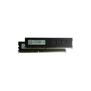 G.Skill NT Series - DDR3 - sæt - 16 GB: 2 x 8 GB - DIMM 240-pin - 1600 MHz / PC3-12800 - CL11 - 1.5 V - ikke bufferet - ikke-ECC