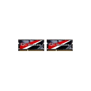 G.Skill Ripjaws F3-1600C9D-16GRSL - DDR3L - sæt - 16 GB: 2 x 8 GB - SO DIMM 204-PIN - 1600 MHz / PC3-12800 - CL9 - 1.35 V - ikke bufferet - ikke-ECC