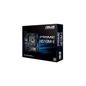 ASUS PRIME H510M-E - Bundkort - micro-ATX - LGA1200 sokkel - H510 Chipset - USB 3.2 Gen 1 - Gigabit LAN - onboard grafik (CPU påkrævet) - HD Audio (8-kanaler)