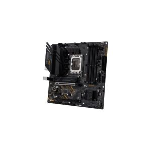 ASUS TUF GAMING B660M-E D4 - Bundkort - micro-ATX - LGA1700 sokkel - B660 Chipset - USB-C Gen2, USB 3.2 Gen 1, USB 3.2 Gen 2 - 2.5 Gigabit LAN - onboard grafik (CPU påkrævet) - HD Audio (8-kanaler)