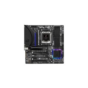 ASRock B650M PG Riptide - Bundkort - micro-ATX - Socket AM5 - AMD B650 Chipset - USB 3.2 Gen 1, USB 3.2 Gen 2, USB-C 3.2 Gen2 - 2.5 Gigabit LAN - onboard grafik (CPU påkrævet) - High Definition Audio (7.1-kanal)