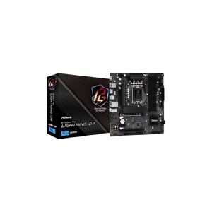 ASRock B760M PG LIGHTNING/D4 - Bundkort - micro-ATX - LGA1700 sokkel - B760 Chipset - USB 3.2 Gen 1, USB-C 3.2 Gen 1 - Gigabit LAN - onboard grafik (CPU påkrævet) - HD Audio (8-kanaler)