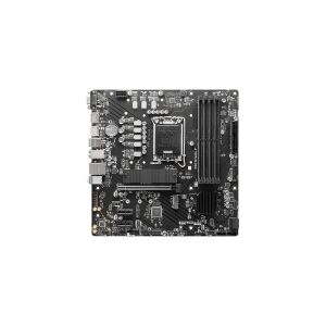 MSI PRO B760M-P - Bundkort - micro-ATX - LGA1700 sokkel - B760 Chipset - USB 3.2 Gen 1, USB-C 3.2 Gen2 - Gigabit LAN - onboard grafik (CPU påkrævet) - HD Audio (8-kanaler)