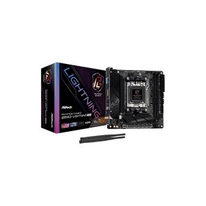 ASRock Phantom Gaming B650I Lightning WiFi - Bundkort - mini ITX - Socket AM5 - AMD B650 Chipset - USB 3.2 Gen 1, USB 3.2 Gen 2, USB-C 3.2 Gen2, USB-C 3.2 Gen 1 - 2.5 Gigabit LAN, Bluetooth, Wi-Fi - onboard grafik (CPU påkrævet) - HD Audio (8-kanaler)