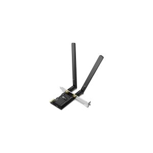 TP-Link Archer TX20E, Intern, Trådløs, PCI Express, WLAN / Bluetooth, 1800 Mbit/s, Sort