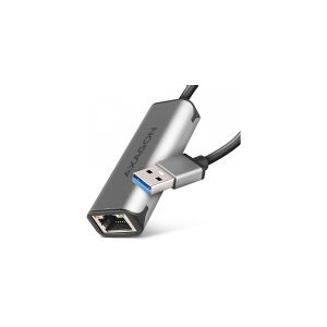 AXAGON ADE-25R 2.5 Gigabit Ethernet network adapter, Realtek 8156, USB-A 3.2 Gen 1, automatic installation, gray