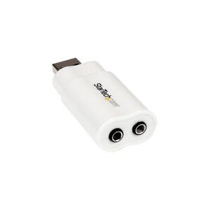 StarTech.com USB to Stereo Audio Adapter Converter - USB stereo Adapter - USB External sound Card - Laptop sound Card (ICUSBAUDIO) - Lydkort - stereo - USB 2.0 - for P/N: MU15MMS, MU6MMS