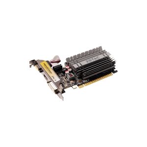 ZOTAC NVIDIA® GeForce® GT 730 - Grafikkort - GF GT 730 - 4 GB DDR3 - PCIe 2.0 x16 lavprofil - DVI, D-Sub, HDMI - blæserløs