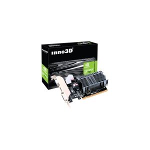 InnoVISION Multimedia Technologies Inno3D GeForce GT 710 LP - Grafikkort - GF GT 710 - 2 GB DDR3 - PCIe 2.0 - DVI, D-Sub, HDMI