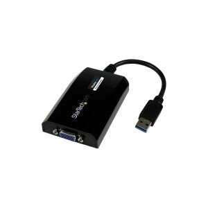 StarTech.com USB 3.0 to VGA Display Adapter 1920x1200 1080p, DisplayLink Certified, Video Converter w/ External Graphics Card - Mac & PC (USB32VGAPRO) - USB / VGA adapter - USB Type A (han) til HD-15 (VGA) (hun) - USB 3.0 - 25.5 m - 1920 x 1200 (WUXGA) su