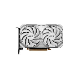 MSI GeForce RTX 4060 VENTUS 2X WHITE 8G OC - Grafikkort - GeForce RTX 4060 - 8 GB GDDR6 - PCIe 4.0 x8 - HDMI, 3 x DisplayPort - hvid