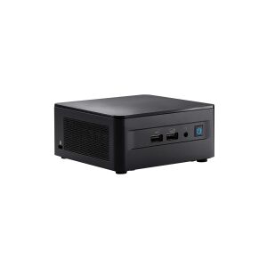 Intel Next Unit of Computing 12 Pro Kit - NUC12WSHi5 - Barebone - højt chassis - 1 x Core i5 1240P - RAM 0 GB - Intel Iris Xe Graphics - Gigabit Ethernet, 2.5 Gigabit Ethernet, Bluetooth 5.2 WLAN: - 802.11a/b/g/n/ac/ax, Bluetooth 5.2