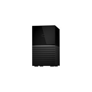 Western Digital WD My Book Duo WDBFBE0440JBK - Harddisk - krypteret - 44 TB - ekstern (stationær) - USB 3.2 Gen 1 - 256-bit AES