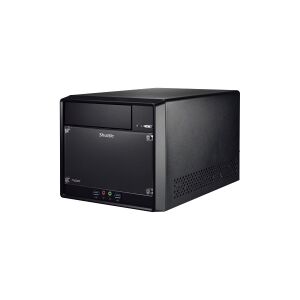 Shuttle Computer Group Shuttle XPC cube SH610R4 - Barebone - mini PC - LGA1700 sokkel - Intel H610 - uden CPU - RAM 0 GB - Gigabit Ethernet - sort