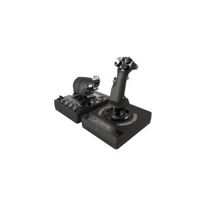 LOGITECH G Saitek Pro Flight X56 Rhino - Joystick og speeder - kabling - for PC