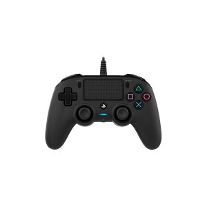 NACON Compact Controller - Gamepad - kabling - sort - for PC, Sony PlayStation 4