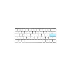 Ducky One 2 Pro Mini - Tastatur - bagbelyst - USB - QWERTY - USA - tastkontakt: Cherry / Gateron / Kailh - hvid