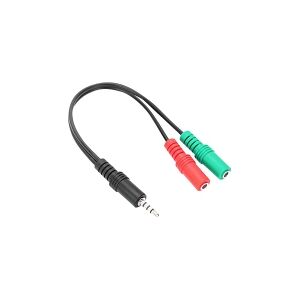 SPEEDLINK TRAX - Hovedsætadapter - stereo mini-jackstik hun til 4-pæl ministik han - 23 cm - for Sony DualShock 4, 4 v2