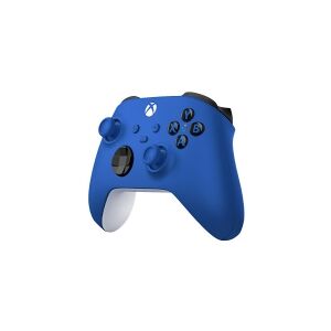 Microsoft Xbox Wireless Controller - Gamepad - trådløs - Bluetooth - Shock-Blue - for  PC / Microsoft Xbox One / Microsoft Xbox Series S / Microsoft Xbox Series X
