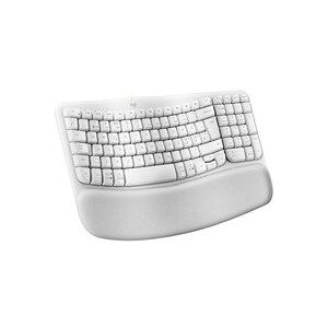 Logitech®   Wave Keys - Tastatur - trådløs - 2.4 GHz, Bluetooth 5.0 - Off-White   Nordisk layout