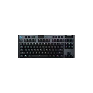 Logitech®   G915 TKL Tenkeyless LIGHTSPEED - Tastatur - bagbelyst - USB, Bluetooth, LIGHTSPEED - Nordisk - tastkontakt: GL Tactile - kulsort