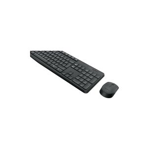 Logitech MK235 - Tastatur og mus-sæt - trådløs - 2.4 GHz - US International