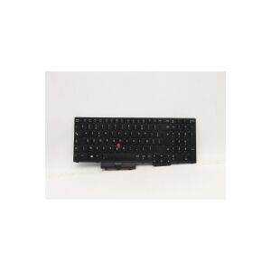 Lenovo Transimage - Notebooks udskiftningstastatur - med ClickPad, Trackpoint - bagbelyst - AZERTY - fransk - sort - for ThinkPad L15 Gen 1 20U7, 20U8