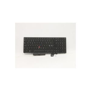 Lenovo Transimage - Notebooks udskiftningstastatur - med Trackpoint - bagbelyst - QWERTY - Nordisk - sort - for ThinkPad P15 Gen 1 20ST, 20SU  T15g Gen 1 20UR, 20US