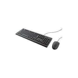 Trust Computer Products Trust TKM-250 - Tastatur og mus-sæt - USB - Nordisk - sort