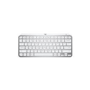 Logitech®   MX Keys Minimalist Wireless Illuminated Keyboard - Tastatur - trådløs - 2.4 GHz - Pale Grey - NORDISK