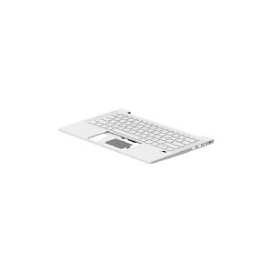 HP - Notebooks udskiftningstastatur - bagbelyst - UK - med topdække (sølv) - for ProBook 430 G8