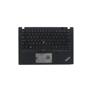 Lenovo Lite-On - Notebooks udskiftningstastatur - bagbelyst - norsk - sort - med topdække - for ThinkPad T14s Gen 1 20T0, 20T1