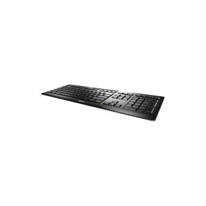 CHERRY STREAM KEYBOARD WIRELESS - Tastatur - trådløs - 2.4 GHz - US International - tastkontakt: CHERRY SX - sort