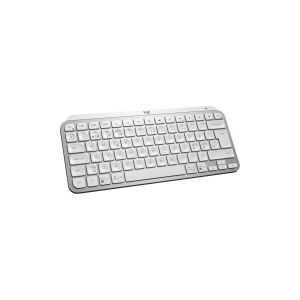 Logitech MX Keys Mini for Business - Tastatur - bagbelyst - trådløs - Bluetooth LE - QWERTY - Pan Nordic - bleg grå