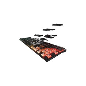 CHERRY MX 10.0N RGB - Tastatur - bagbelyst - USB - US International - tastkontakt: CHERRY MX Low Profile RGB Speed - sort