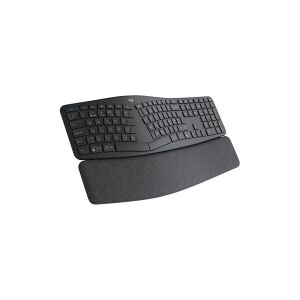 Logitech ERGO K860 Split Keyboard for Business - Tastatur - trådløs - Bluetooth LE - QWERTY - Pan Nordic - grafit