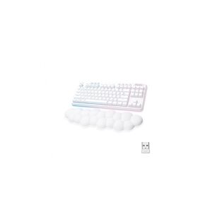 Logitech®   G715 - Tastatur - tenkeyless - bagbelyst - Bluetooth, LIGHTSPEED - layout: Nordisk - tastkontakt: Tactile - hvid