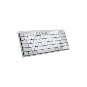 Logitech MX Keys Mechanical Mini (For Mac) - Tastatur - bagbelyst - Bluetooth, 2.4 GHz - Pan Nordic - tastkontakt: GL Tactile - Pale Grey