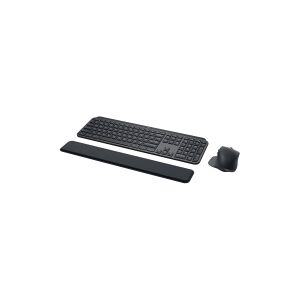 Logitech MX Keys Combo for Business - Tastatur og mus-sæt - bagbelyst - trådløs - Bluetooth LE - QWERTY - UK - grafit