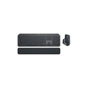 Logitech®   MX Keys Combo for Business - Tastatur og mus-sæt - bagbelyst - trådløs - Bluetooth LE - QWERTY - Pan Nordic - grafit