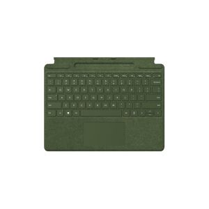 Microsoft Surface Pro Signature Keyboard - Tastatur - med touchpad, accelerometer, Surface Slim Pen 2 opbevaring og opladningsbakke - QWERTY - skandinavisk - skov - for Surface Pro 8, Pro 9, Pro X