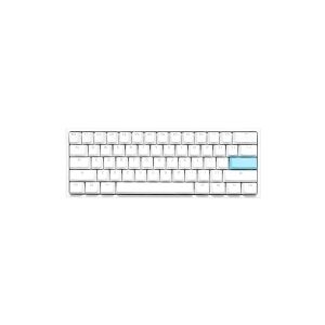 Ducky One 2 Pro Mini - Tastatur - bagbelyst - USB - QWERTY - USA - tastkontakt: Cherry / Gateron / Kailh - hvid