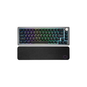 Cooler Master CK721 - Tastatur 65% (compact) - bagbelyst - trådløs - USB, 2.4 GHz, Bluetooth 5.1 - QWERTY - Nordisk - tastkontakt: TTC Red - space grey