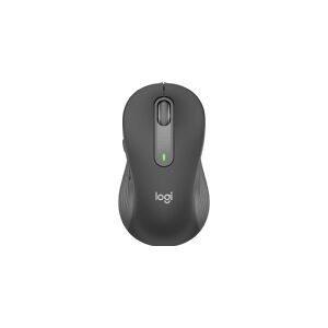 Logitech Signature M650 L - Mus - stor størrelse - optisk - 5 knapper - trådløs - Bluetooth, 2.4 GHz - Logitech Logi Bolt USB-modtager - grafit