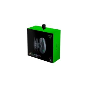 Razer Naga Trinity - Mus - højrehåndet - laser - 17 knapper - kabling - USB