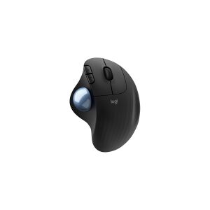 Logitech®   ERGO M575 - Styrebold - optisk - 5 knapper - trådløs - 2.4 GHz, Bluetooth 5.0 LE - trådløs modtager (USB) - grafit