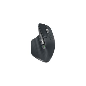 Logitech®   MX Master 3S - Mus - laser - 7 knapper - trådløs - Bluetooth, 2.4 GHz - Logitech BOLT-modtager - grafit